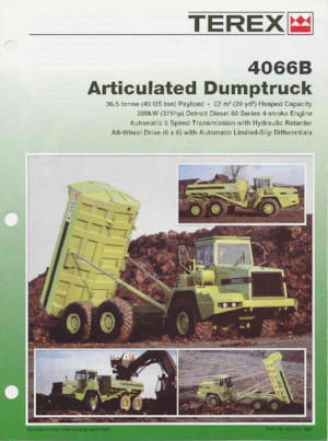 Dumperini articolati Terex 4066B