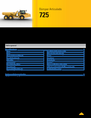 Dumperini articolati Caterpillar 725