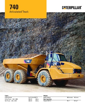 Dumperini articolati Caterpillar 740