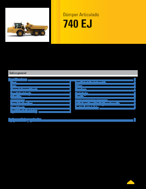 Dumperini articolati Caterpillar 740 EJ