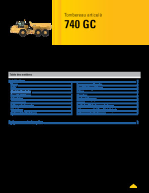 Dumperini articolati Caterpillar 740 GC
