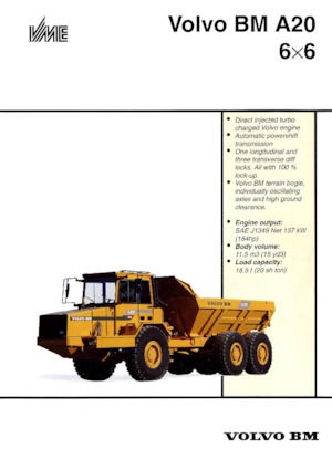 Dumperini articolati Volvo A 20 6x6