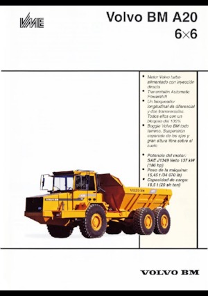 Dumperini articolati Volvo A 20 6x6
