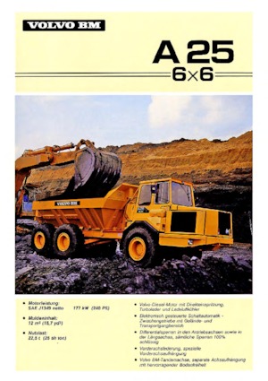 Dumperini articolati Volvo A 25 6x6