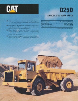 Dumperini articolati Caterpillar D 25 D