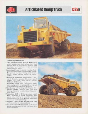 Dumperini articolati Caterpillar D25B