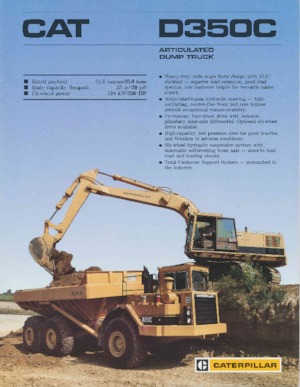 Dumperini articolati Caterpillar D350C
