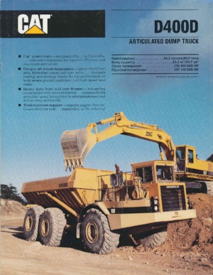 Dumperini articolati Caterpillar D400D