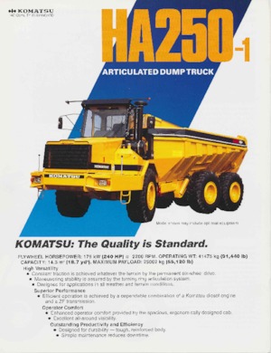 Dumperini articolati Komatsu HA250-1