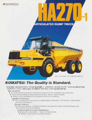 Dumperini articolati Komatsu HA270-1
