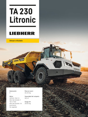 Dumperini articolati Liebherr TA 230 Litronic
