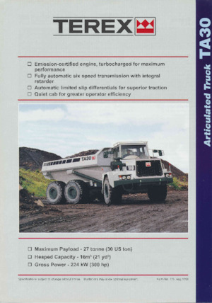 Dumperini articolati Terex TA30D