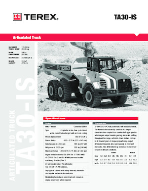 Dumperini articolati Terex TA30IS