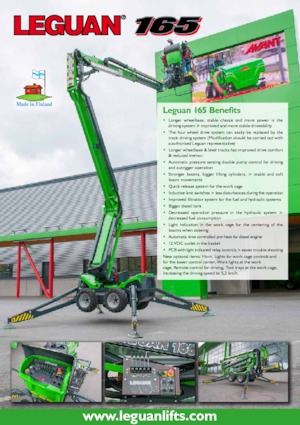 Piattaforme aeree articolate gommate Leguan 165 