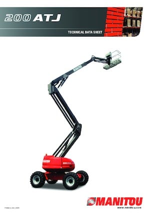 Piattaforme aeree articolate gommate Manitou 200 ATJ