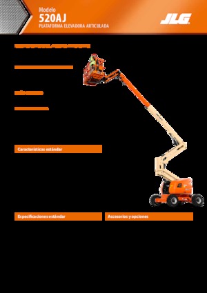 Piattaforme aeree articolate gommate JLG 520AJ