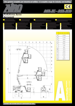 Piattaforme aeree articolate gommate AIRO A13 JED