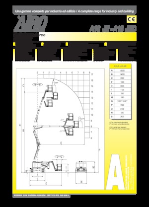 Piattaforme aeree articolate gommate AIRO A16 JE