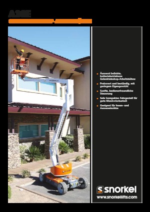 Piattaforme aeree articolate gommate Snorkel A38E