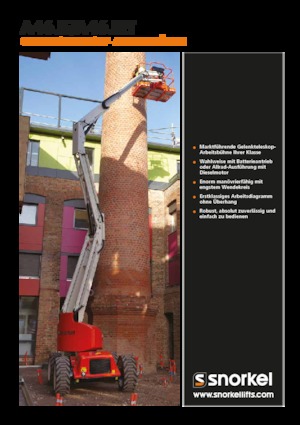 Piattaforme aeree articolate gommate Snorkel A46JE