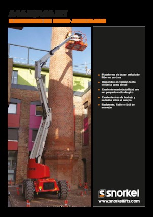 Piattaforme aeree articolate gommate Snorkel A46JE