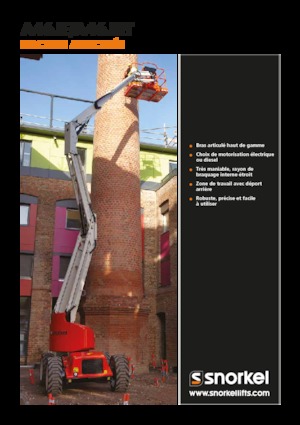 Piattaforme aeree articolate gommate Snorkel A46JE