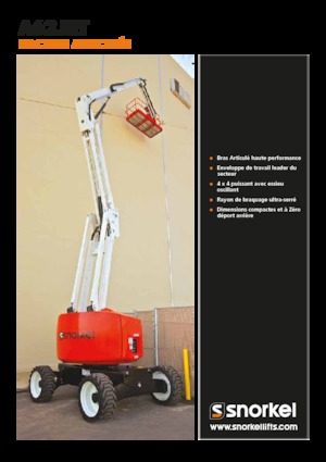 Piattaforme aeree articolate gommate Snorkel A62JRT