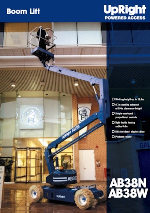 Piattaforme aeree articolate gommate UpRight AB 38 N