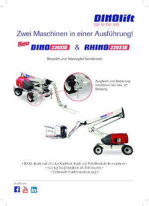 Piattaforme aeree articolate gommate Dino Lift Dino 220XSE