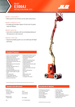 Piattaforme aeree articolate gommate JLG E300AJ