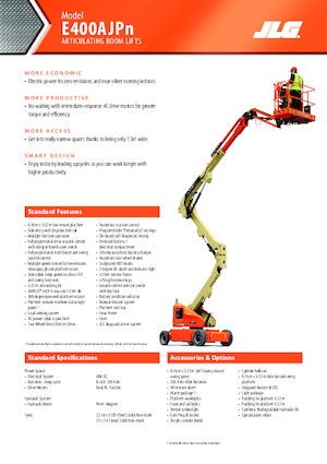 Piattaforme aeree articolate gommate JLG E400AJPN