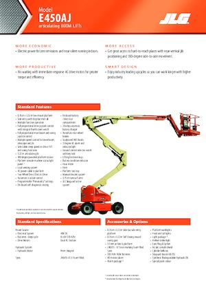 Piattaforme aeree articolate gommate JLG E450AJ