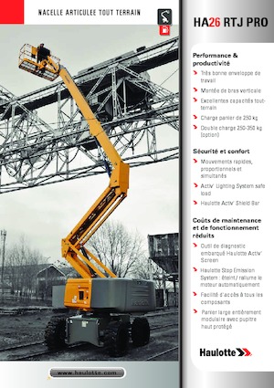 Piattaforme aeree articolate gommate Haulotte HA26 RTJ PRO