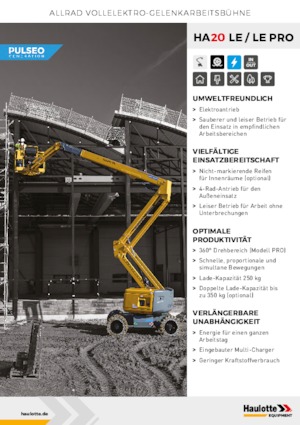 Piattaforme aeree articolate gommate Haulotte HA20 LE PRO