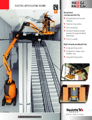 Piattaforme aeree articolate gommate Haulotte HA32 CJ+