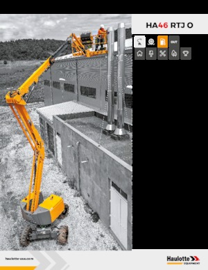 Piattaforme aeree articolate gommate Haulotte HA46 RTJ O