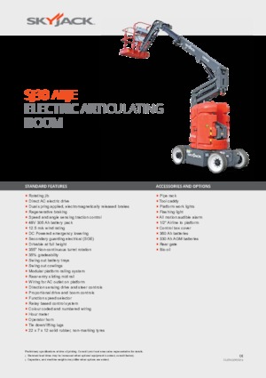 Piattaforme aeree articolate gommate Skyjack SJ 30 ARJE