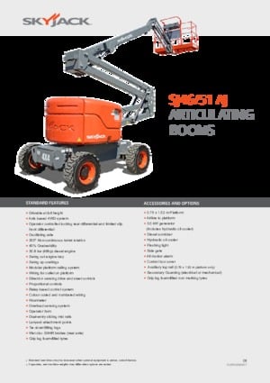 Piattaforme aeree articolate gommate Skyjack SJ 51 AJ