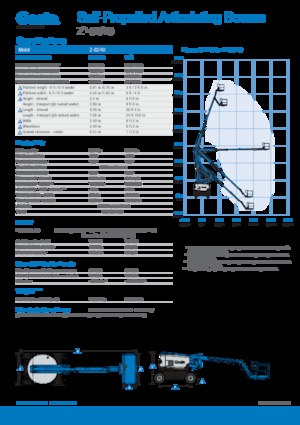 Piattaforme aeree articolate gommate Genie Z-62/40