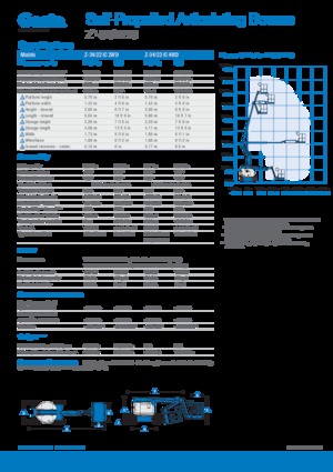 Piattaforme aeree articolate gommate Genie Z-34/22 IC
