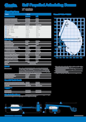 Piattaforme aeree articolate gommate Genie Z-80/60