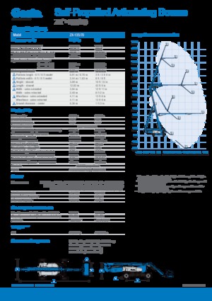 Piattaforme aeree articolate gommate Genie ZX-135/70