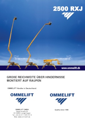 Piattaforme aeree articolate cingolate OMMELIFT 2500 RXJ