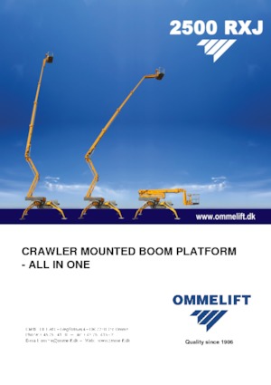 Piattaforme aeree articolate cingolate OMMELIFT 2500 RXJ