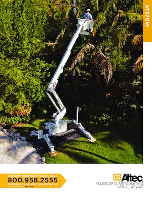Piattaforme aeree articolate su rimorchio trainabile Altec AT37GW