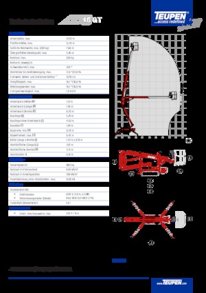 Piattaforme aeree articolate cingolate TEUPEN LEO15GT
