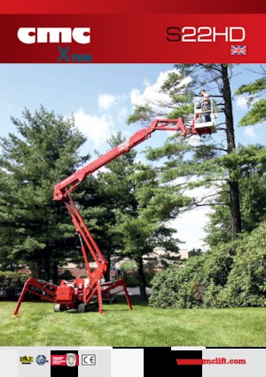 Piattaforme aeree articolate cingolate CMC S22HD