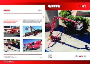 Piattaforme aeree articolate cingolate CMC S41