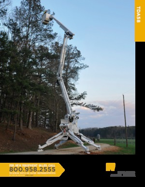 Piattaforme aeree articolate cingolate Altec TDA58 