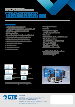 Piattaforme aeree articolate cingolate CTE Traccess 200